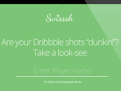 Swisssh app dribbble web