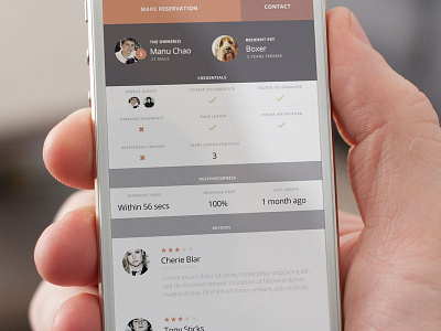 Dh Owner Profile app clean flat light mobile responsive ui