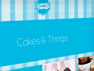 Cakes & Things blue cakes sweet theme web