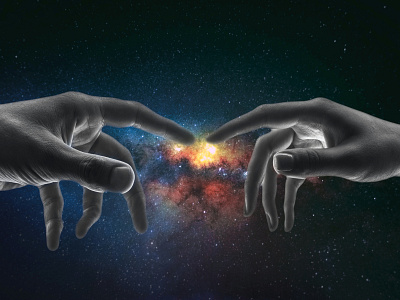 Galaxy Hands art design graphics hands space