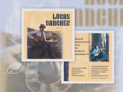 Lucas Sanchez EP Album Art album art album cover california cd design illustration music nevada reno snake