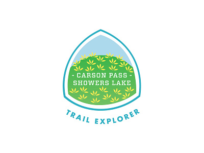 Tahoe Rim Trail Badge - Trail Explorer badge illustration tahoe