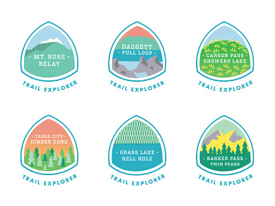 Tahoe Rim Trail - Trail Explorer Set badge illustration tahoe