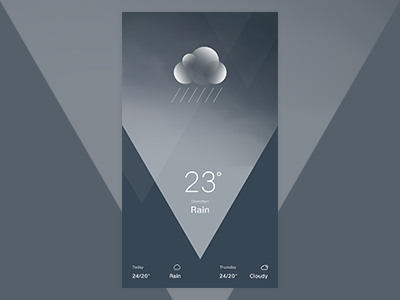 Rainy Day app icon ui weather