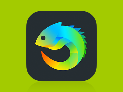 Chameleon icon final by Maoya on Dribbble