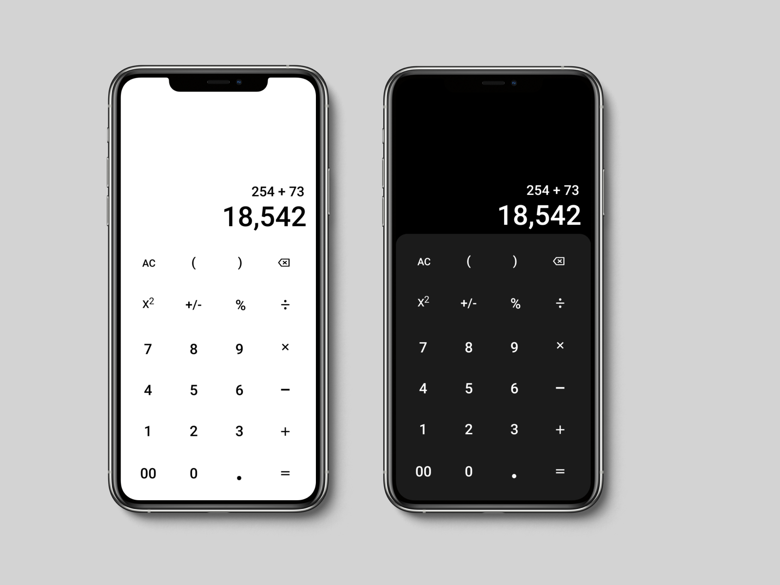 Calculator UI by Obinna Emmanuel Udegbunem on Dribbble