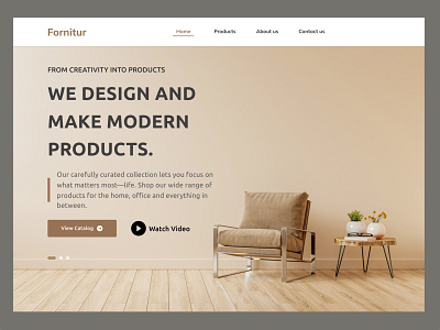 Fornitur - Furniture shop landing page website chair furniture furniture app furniture app ui furniture landing page furniture landing page ui furniture ui furniture website furniture website ui interior design landing page online furniture website sofa table website