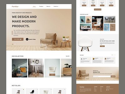 Fornitur - Furniture shop landing page website furniture furniture website online furniture