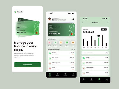 Fintech - Mobile Banking App UI