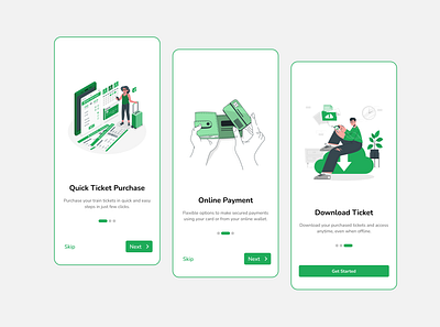 NRC - Train Ticket Booking App Design app app design design design ui mobile app mobile app ui mobile design mobile ui onboading onboarding page onboarding ui product design ui ui design ux ux design