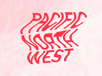 Pacific North West copier glitch glitched type old school scan typography wavy