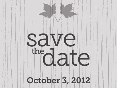 Fall Wedding Save the Date fall jordan a. kauffman leaves museo slab save the date wedding