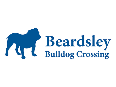 Beardsley Bulldog Crossing Logo beardsley beardsley bulldog crossing bulldog crossing habitat for humanity jordan a. kauffman logo minion pro typography vector