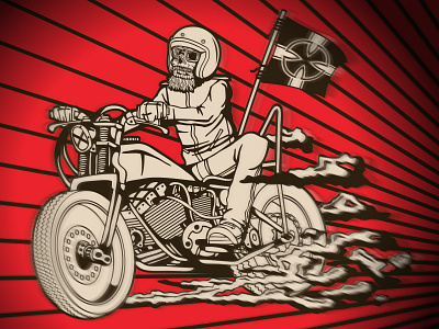 @inkcranium biker..!! bike biker bobber chopper detail flat harley logo music rider skull tshirt