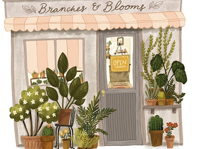 Branches & Blooms children book illustration childrens illustration illustration illustration art