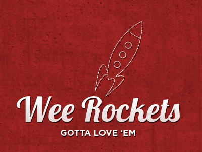 Wee Rockets red rocket texture