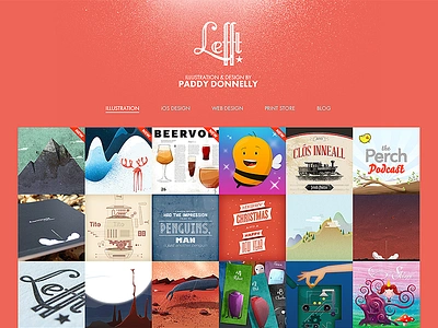 Lefft 2014 design illustration ios lefft logo pink portfolio redesign webdesign website