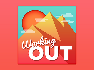 Working Out Podcast Art art artwork cover art design podcast show working out