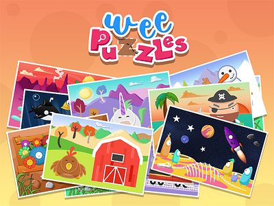 Wee Puzzles - 50 fun puzzle games for toddlers animals apps dinosaurs farm game ipad iphone kids pirates puzzles rockets wee