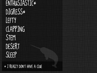 The List black list mystery narwhal sneak peek texture