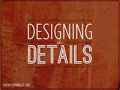 Slide 1 of 101 design details presentation red slide texture