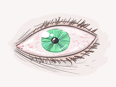 Eye eye eyelash illustration pupil sketch
