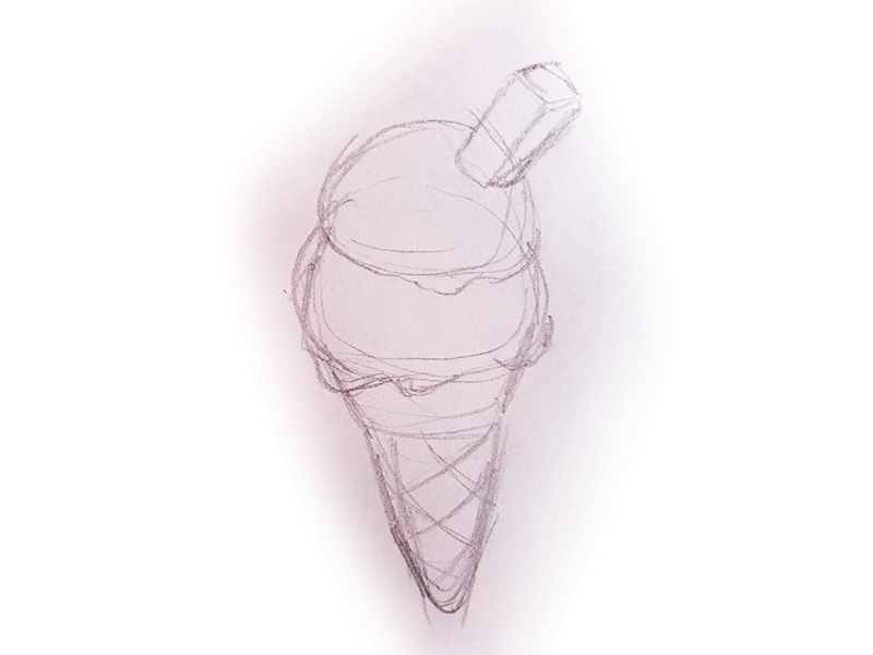 Ice Cream animation gif ice cream illustration process shading sketch