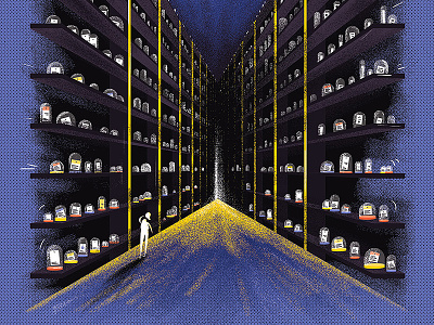 Tito Illustration glass jars illustration shelves storage ticket ticketing tito