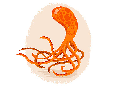 8 Legs animal illustration kids book legs octopus orange picture book