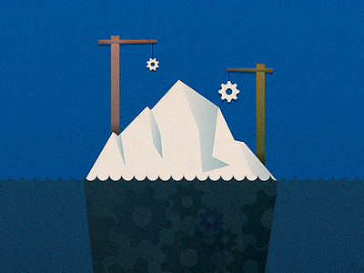 Iceberg Construction iceberg illustration noise sea