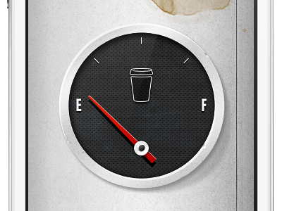 Free iPhone Wallpaper coffee empty gauge iphone retina wallpaper