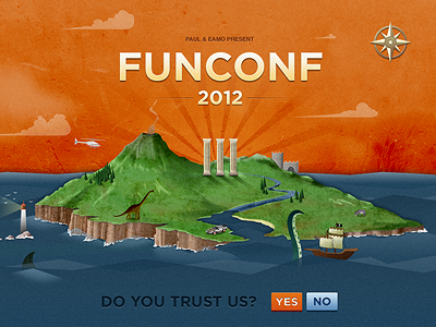 Funconf Island animation conference funconf island mystery website