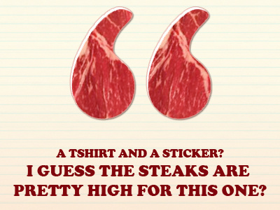 Steaks are pretty high cooper black meat rebound stake steak