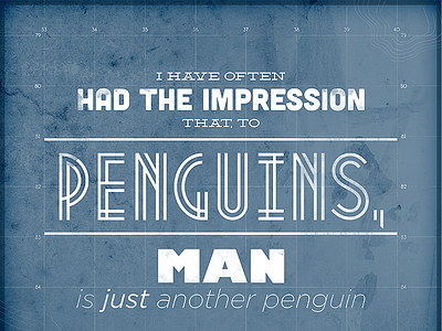 Penguin Print antarctica fonts penguin poster print quote typography