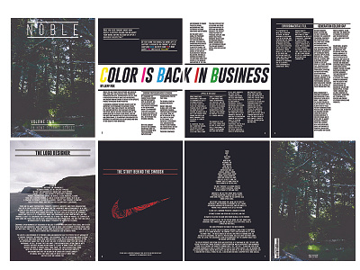Noble Mag back business color designer logo nike noble swoosh two volume