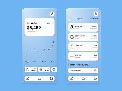 Loopin — Mobile App cryptocurrency stable coins stocks trade