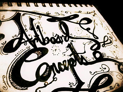 Hand Lettering Concepts fonts hand lettering