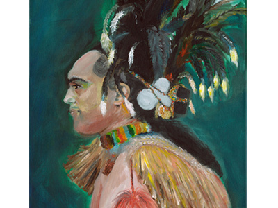 Warrior Filipino Healer painting oilpainting filipino healer babaylan warrior hawaii