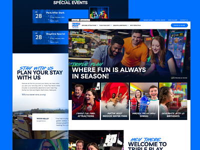 Triple Play - Homepage design ui website