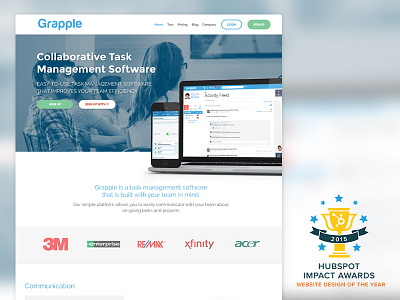 Hubspot Website Of The Year design ui ux website