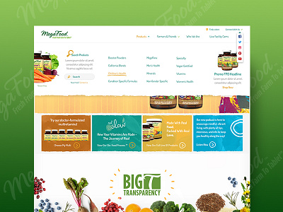 Megafood Homepage Redesign health homepage redesign website