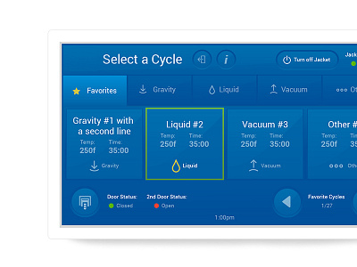 Steam Sterilization Unit Interface Design