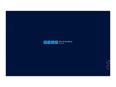GEMS Scroll Animation Concept animation blue design website