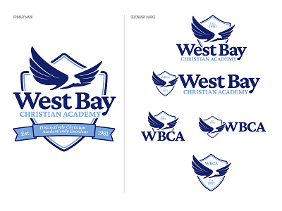 West Bay Christian Academy Rebrand brand branding christian design education illustrator logo school