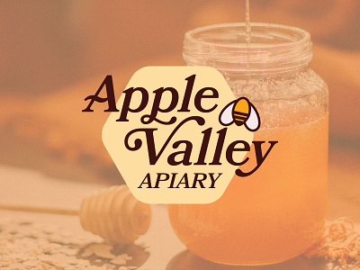 Apple Valley Apiary - Honey Company Logo Option branding designer graphic design local logo logo designer small business