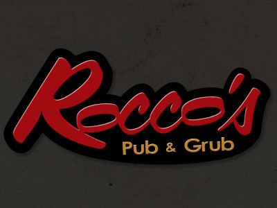 Roccos Pub & Grub Logo beer food logo pub restaraunt