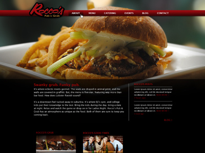 RPG Web Design bar pub restaurant web web design website