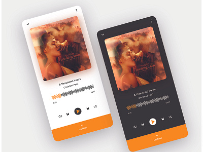 Daily UI - Music player design graphic design mobile app mobile ui music app ui ui design user experience ux ux design visual design