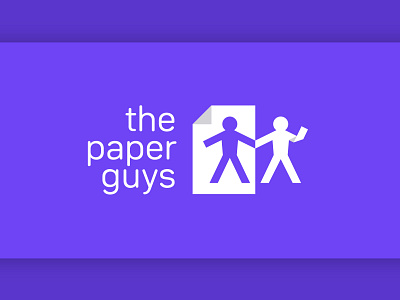 Logo design for an online stationery store "The Paper Guys"