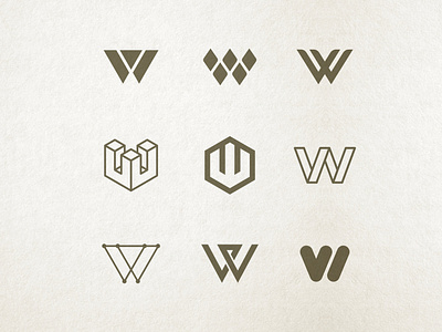 Letter W Exploration monograms